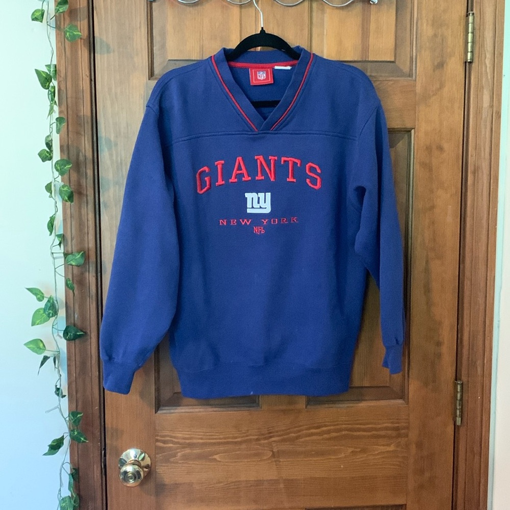 Vintage New York Giants NFL, Size M Blue Sweatshirt